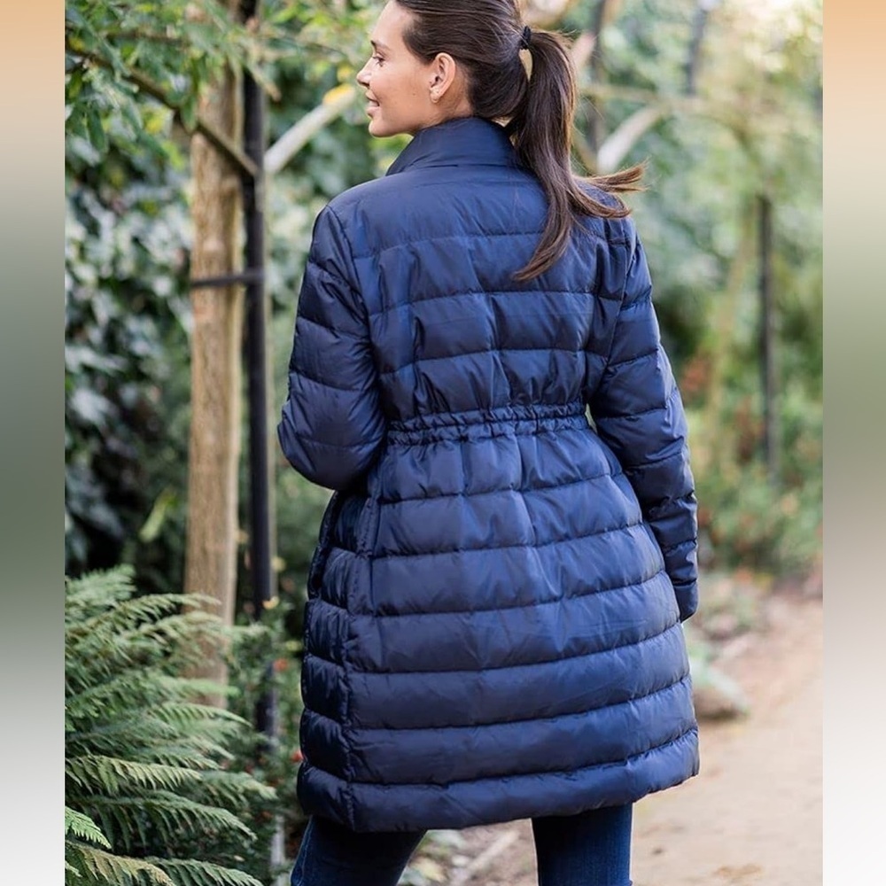 SERAPHINE MATERNITY SIZE 8 GLENN PUFFER JACKET COAT - Picture 2 of 10